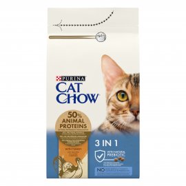 Cat Chow (Кет Чау) 3 in 1 Корм для кішок з формулою потрійної дії з індичкою Cat Chow (Кет Чау) 3 in 1 Корм для кішок з формулою потрійної дії з індичкою