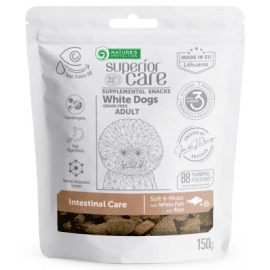 Natures Protection (Нейчез Протекшин) Superior Care White Dogs Intestinal Care лакомство для собак всех пород с белой шерстью БЕЛАЯ РЫБА И РИС