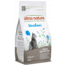 Almo Nature Holistic STERILISED FRESH ANCHOVIES сухой корм для кошек СВЕЖИЙ АНЧОУС