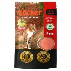 Klicker Beef Pate влажный корм для кошек, ГОВЯДИНА, паштет