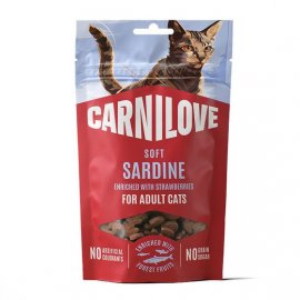 Carnilove Soft Snack Sardine with Strawberry ласощі для котів САРДИНА ТА ПОЛУНИЦЯ