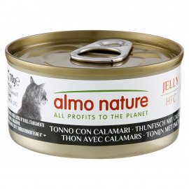 Almo Nature HFC JELLY TUNA & SQUIDS консерви для котів ТУНЕЦЬ З КАЛЬМАРАМИ, желе