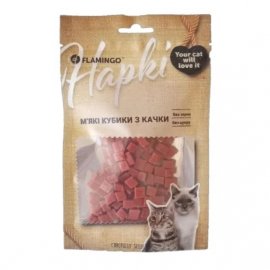 Flamingo Лакомство для кошек МЯГКИЕ КУБИКИ ИЗ УТКИ