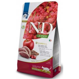 Farmina (Фарміна) N&D Grain Free Quinoa Hairball Duck Adult сухий корм для виведення шерсті у котів КАЧКА, КІНОА, ЯБЛУКО ТА  ЖУРАВЛИНА