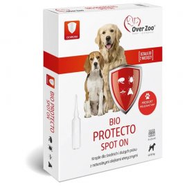 Over Zoo Bio Protecto Spot On спот-он капли от блох, клещей, комаров и мошек для собак средних и больших пород