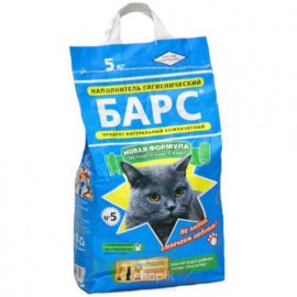БАРС №5 дрібний з ароматом лаванди - наповнювач для котячого туалету, 5 кг