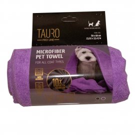 Tauro (Тауро) Pro Line рушник для собак з мікрофібри, фіолетовий