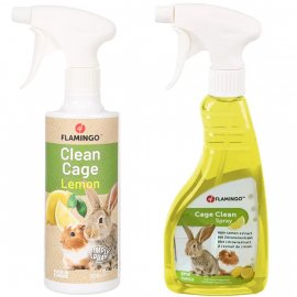 Flamingo (Фламинго) CLEAN SPRAY LEMON Спрей с запахом лимона для мытья клетки для грызунов, 500 мл