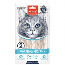 Wanpy (Ванпі) Functional Creamy Lickable Treat Hairball функціональні рідкі ласощі для виведення шерсті у кішок