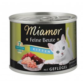 Miamor Feine Beute Kitten mit Geflügel беззерновой влажный корм для котят ПТИЦА