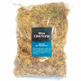 Zelena Zoo Мох Сфагнум субстрат для террариума