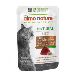 Almo Nature HFC NATURAL TUNA & WHITEBAIT консервы для кошек ТУНЕЦ и МАЛЕК, пауч