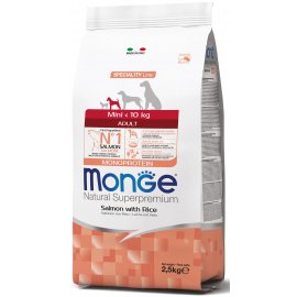 Monge Dog Monoprotein Adult Mini Salmon & Rice сухий монопротеїновий корм для собак малих порід ЛОСОСЬ та РИС