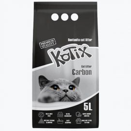 Kotix Extra Activated Carbon бентонітовий наповнювач для котячого туалету АКТИВОВАНЕ ВУГІЛЛЯ