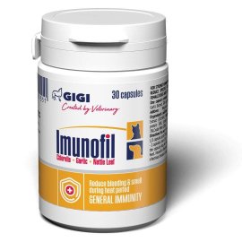 GiGi Imunofil препарат для укрепления иммунитета и уменьшения специфического запаха у собак и кошек во время течки