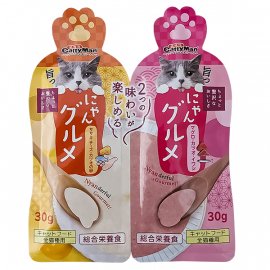 CattyMan Complete Twins Pouch ласощі у вигляді крему для кішок КУРКА, СИР, ІКРА І ТУНЕЦЬ, МАКРЕЛЬ, САРДИНА