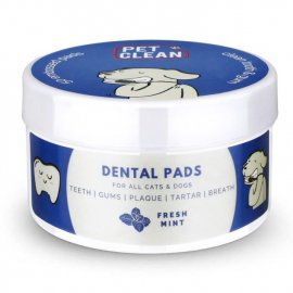 Pet Clean Dental Pads влажные салфетки для гигиены и чистки зубов собак и котов