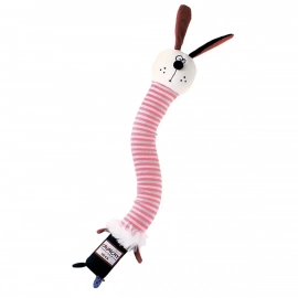 GiGwi (Гигви) Crunchy ЗАЯЦ игрушка для собак с хрустящей шеей и пищалкой, 28 см