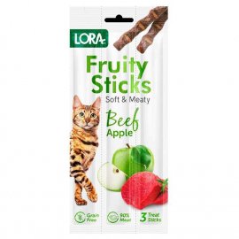 Lora Fruity Sticks Beef and Apple ласощі для дорослих кішок  ЯЛОВИЧИНА ТА ЯБЛУКО