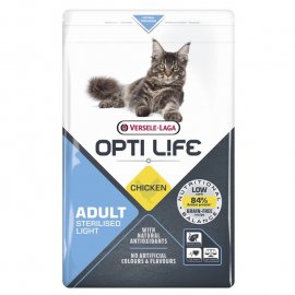 Opti Life Grain Free Adult Sterilised Light Chicken сухой беззерновой корм для стерилизованных кошек с лишним весом КУРИЦА