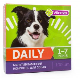Vitomax Daily мультивітамінний комплекс для собак 1-7 років