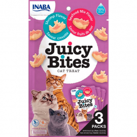 Inaba Cat Juicy Bites Shrimp and Seafood лакомство для кошек КРЕВЕТКИ и МОРЕПРОДУКТЫ