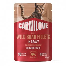 Carnilove Gravy Wild Boar with Chamomile влажный корм для кошек, филе в соусе ДИКИЙ КАБАН и РОМАШКА