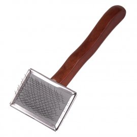 DezynaDog Soft Flat Slicker Small щітка-пуходерка із захисними зубцями для цуценят і собак із чутливою шкірою