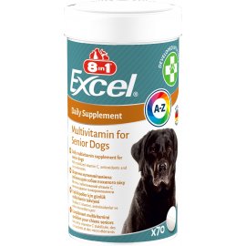8in1 (8 в 1) Excel Vitality Senior (Ексель Сеньйор) вітаміни для літніх собак від 5 років