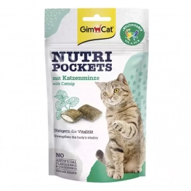 Gimcat NUTRI POCKETS CATNIP AND MULTI-VITAMIN (КОШАЧЬЯ МЯТА И ВИТАМИНЫ ПОДУШЕЧКИ) лакомство для кошек, 60 г
