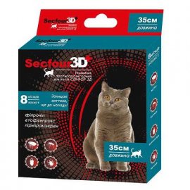 Secfour 3D (Секфор 3Д) Нашийник від бліх та кліщів для котів