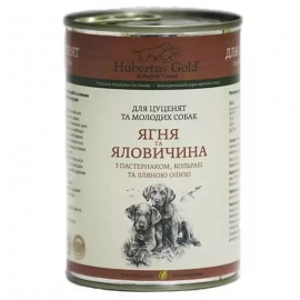 Hubertus Gold (Хубертус Голд) ЯГНЯ ТА ЯЛОВИЧИНА консерви для цуценят з пастернаком, кольрабі та лляною олією Hubertus Gold (Хубертус Голд) ЯГНЯ ТА ЯЛОВИЧИНА консерви для цуценят з пастернаком, кольрабі та лляною олією