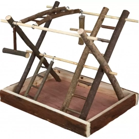 Trixie NATURAL LIVING игровая площадка для птиц, дерево 35х27х30 см (5663)