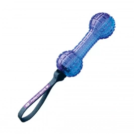 GiGwi (Гігві) Push to Mute ГАНТЕЛЯ іграшка для собак з пищалкою, що вимикається, 18 см