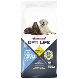 Opti Life Adult Sterilised Light Sterilised Light Medium & Maxi Chicken & Rice корм для стерилізованих собак середніх та великих порід із зайвою вагою КУРКА та РИС Opti Life Adult Sterilised Light Sterilised Light Medium & Maxi Chicken & Rice корм для стерилізованих собак середніх та великих порід із зайвою вагою КУРКА та РИС