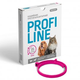 ProVet Profiline (ПрофиЛайн) ошейник от блох и клещей для собак и кошек, фуксия