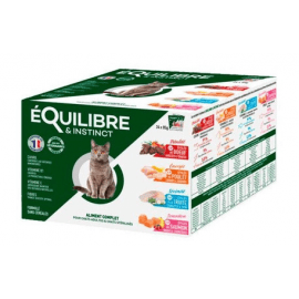 eQuilibre & Instinct CHICKEN, TROUT, BEEF or SALMON консерви для стерилізованих котів КУРКА, ФОРЕЛЬ, ЯЛОВИЧИНА та ЛОСОСЬ