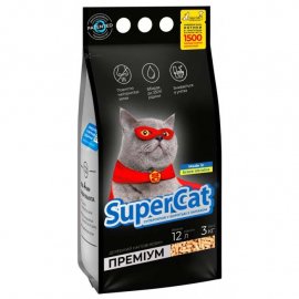 SUPER CAT Наполнитель Суперкет Премиум ЧЕРНЫЙ