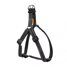 Collar Dog Extremе нейлоновая регулируемая шлея для собак, черный