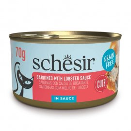 Schesir Grill Sardines with Lobster sauce консерви для котів САРДИНА І ЛОБСТЕР у соусі Schesir Grill Sardines with Lobster sauce консерви для котів САРДИНА І ЛОБСТЕР у соусі