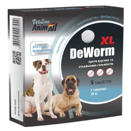 AnimAll VetLine DEWORM XL таблетки от глистов для собак крупных пород