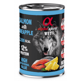 Alpha Spirit (Альфа Спирит) Wet Salmon with Pineapple полнорационный влажный корм для собак ЛОСОСЬ и АНАНАС
