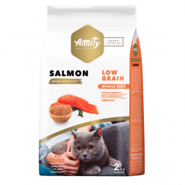 Amity (Амити) Super Premium Low Grain Adult Salmоn сухой гипоаллергенный низкозерновой корм для кошек ЛОСОСЬ