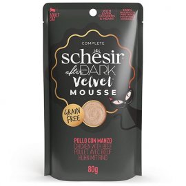 Schesir (Шезир) After Dark Velvet Mousse Chicken with Beef консервы для кошек КУРИЦА С ГОВЯДИНОЙ мусс