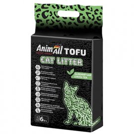 AnimAll TOFU (ТОФУ) СОЕВЫЙ наполнитель в туалет для кошек ЗЕЛЕНЫЙ ЧАЙ