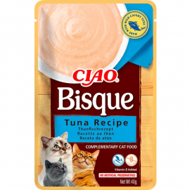 Inaba Cat Ciao Bisque Tuna вологий корм для котів пюре ТУНЕЦЬ