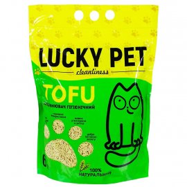 Lucky Pet Tofu Соевый наполнитель для кошачьего туалета ЗЕЛЕНЫЙ ЧАЙ