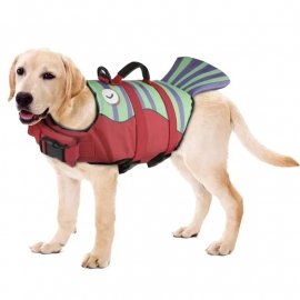 Fovis Derby Fish Design спасательный жилет для собак, красный
