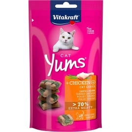 Vitakraft (Витакрафт) Cat Yums Chicken & Cat Grass лакомство для кошек КУРИЦА и КОШАЧЬЯ МЯТА