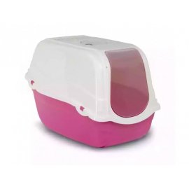 MP Bergamo ROMEO закрытый туалет для кошек с фильтром, коралловый
